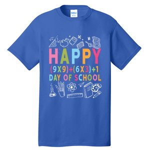 Math Formula 100 Days Of School Cute Gift Funny Teachers Funny Gift Tall T-Shirt