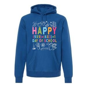 Math Formula 100 Days Of School Cute Gift Funny Teachers Funny Gift Premium Hoodie