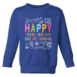 Math Formula 100 Days Of School Cute Gift Funny Teachers Funny Gift Toddler Sweatshirt