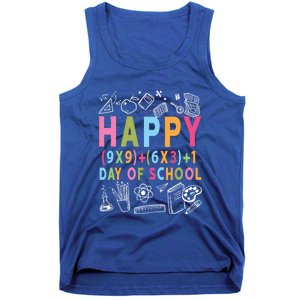 Math Formula 100 Days Of School Cute Gift Funny Teachers Funny Gift Tank Top