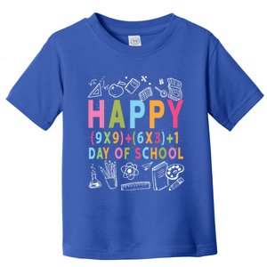 Math Formula 100 Days Of School Cute Gift Funny Teachers Funny Gift Toddler T-Shirt