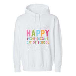 Math Formula 100 Days Of School Cute Gift Funny Teachers Funny Gift Garment-Dyed Fleece Hoodie