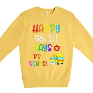 Math Formula 100 Days Of Preschool For Students & Teachers Premium Crewneck Sweatshirt