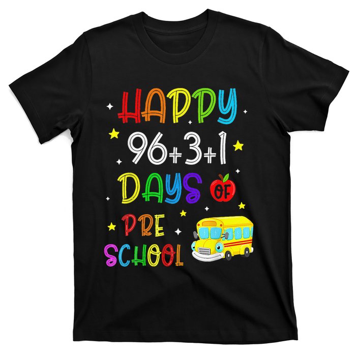 Math Formula 100 Days Of Preschool For Students & Teachers T-Shirt