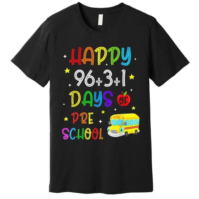 Math Formula 100 Days Of Preschool For Students & Teachers Premium T-Shirt