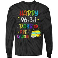 Math Formula 100 Days Of Preschool For Students & Teachers Tie-Dye Long Sleeve Shirt