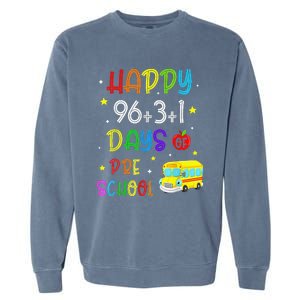 Math Formula 100 Days Of Preschool For Students & Teachers Garment-Dyed Sweatshirt