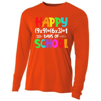 Math Formula 100 Days Of School Gift Math Teacher 100th Day Gift Cooling Performance Long Sleeve Crew