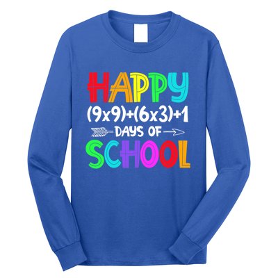 Math Formula 100 Days Of School Gift Math Teacher 100th Day Gift Long Sleeve Shirt