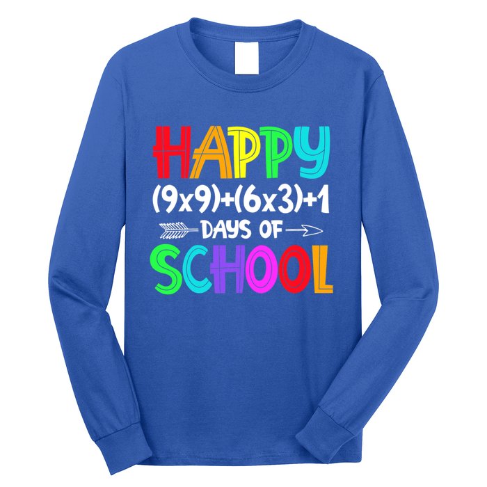 Math Formula 100 Days Of School Gift Math Teacher 100th Day Gift Long Sleeve Shirt