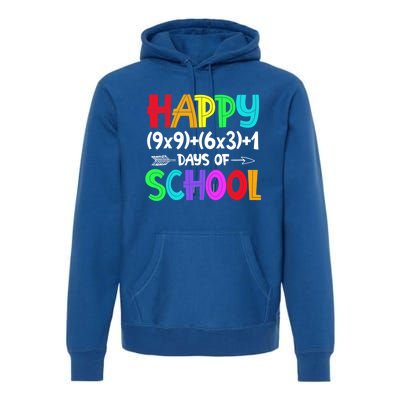 Math Formula 100 Days Of School Gift Math Teacher 100th Day Gift Premium Hoodie