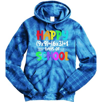 Math Formula 100 Days Of School Gift Math Teacher 100th Day Gift Tie Dye Hoodie