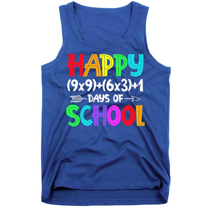 Math Formula 100 Days Of School Gift Math Teacher 100th Day Gift Tank Top