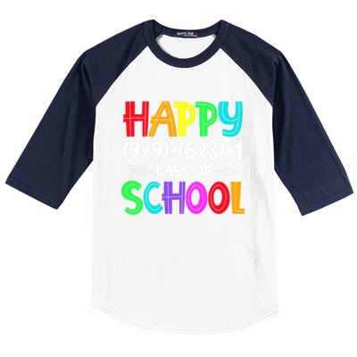 Math Formula 100 Days Of School Gift Math Teacher 100th Day Gift Baseball Sleeve Shirt