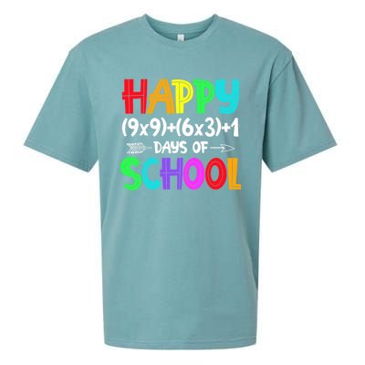 Math Formula 100 Days Of School Gift Math Teacher 100th Day Gift Sueded Cloud Jersey T-Shirt