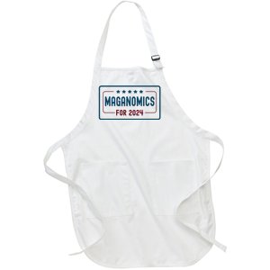 Maganomics For 2024 Trump President Legend Full-Length Apron With Pockets