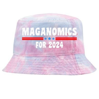 Maganomics For 2024 Donald Trump President Legend Tie-Dyed Bucket Hat