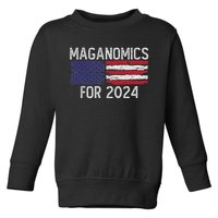 Maganomics For 2024 Trump Toddler Sweatshirt