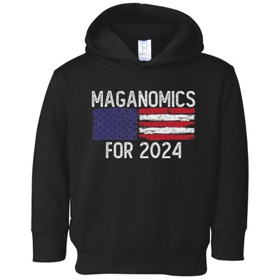 Maganomics For 2024 Trump Toddler Hoodie