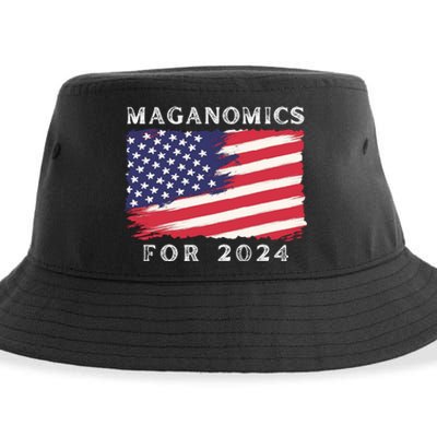 Maganomics For 2024 Trump President Legend Sustainable Bucket Hat