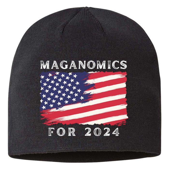 Maganomics For 2024 Trump President Legend Sustainable Beanie