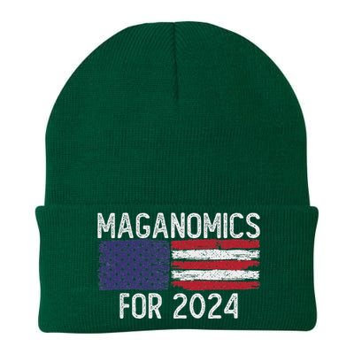 Maganomics For 2024 Trump Knit Cap Winter Beanie