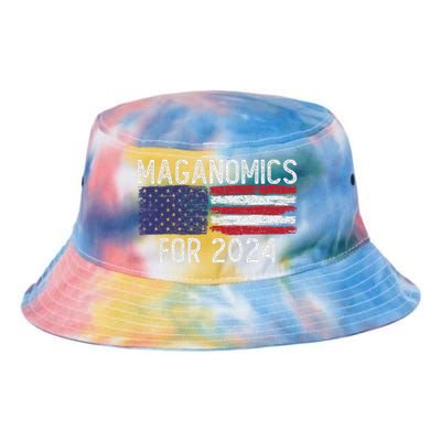 Maganomics For 2024 Trump Tie Dye Newport Bucket Hat