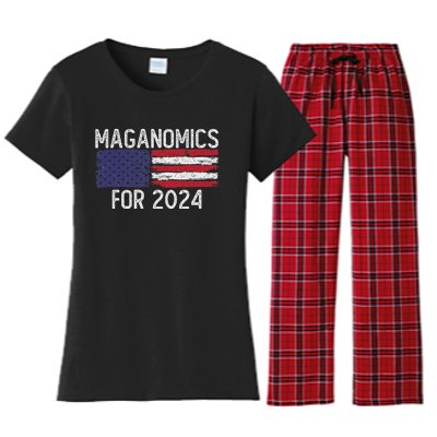 Maganomics For 2024 Trump Women's Flannel Pajama Set