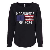 Maganomics For 2024 Trump Womens California Wash Sweatshirt