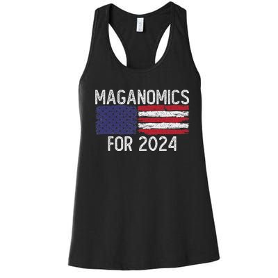 Maganomics For 2024 Trump Women's Racerback Tank