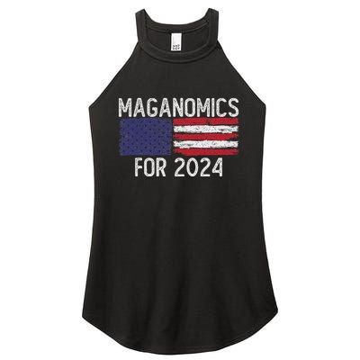 Maganomics For 2024 Trump Women’s Perfect Tri Rocker Tank