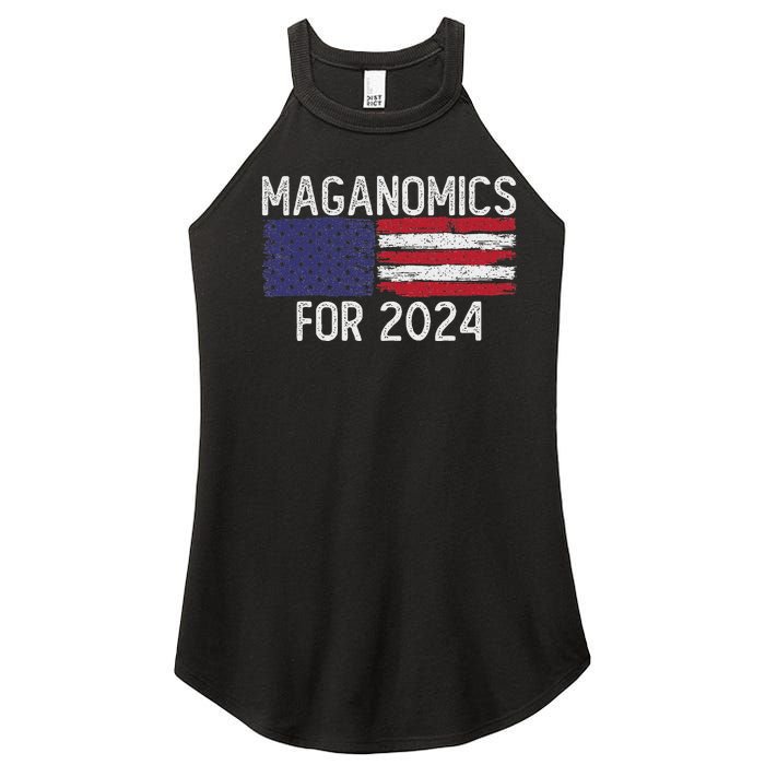 Maganomics For 2024 Trump Women’s Perfect Tri Rocker Tank