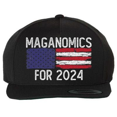 Maganomics For 2024 Trump Wool Snapback Cap