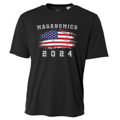 Maganomics For 2024 Trump Cooling Performance Crew T-Shirt