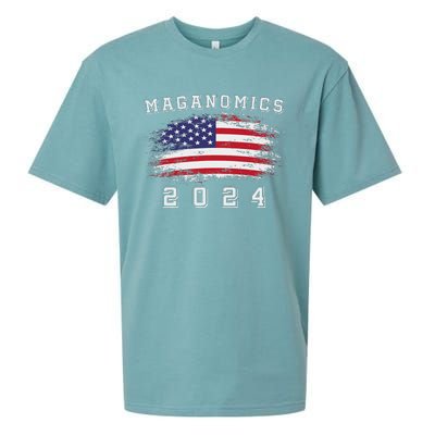 Maganomics For 2024 Trump Sueded Cloud Jersey T-Shirt