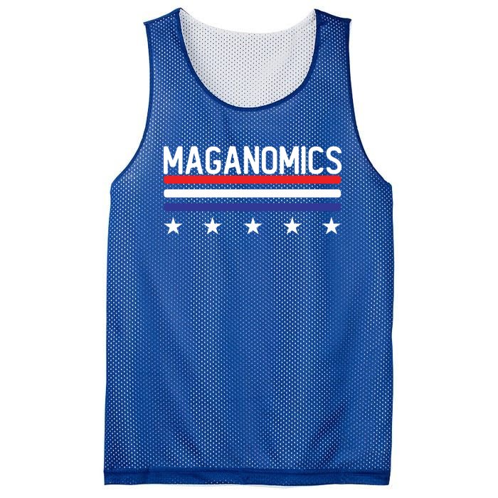 Maganomics For 2024 Trump President Legend Cool Gift Mesh Reversible Basketball Jersey Tank