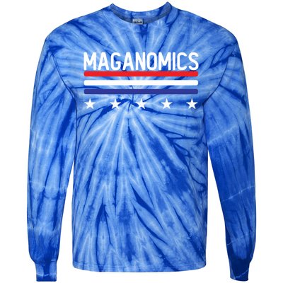 Maganomics For 2024 Trump President Legend Cool Gift Tie-Dye Long Sleeve Shirt