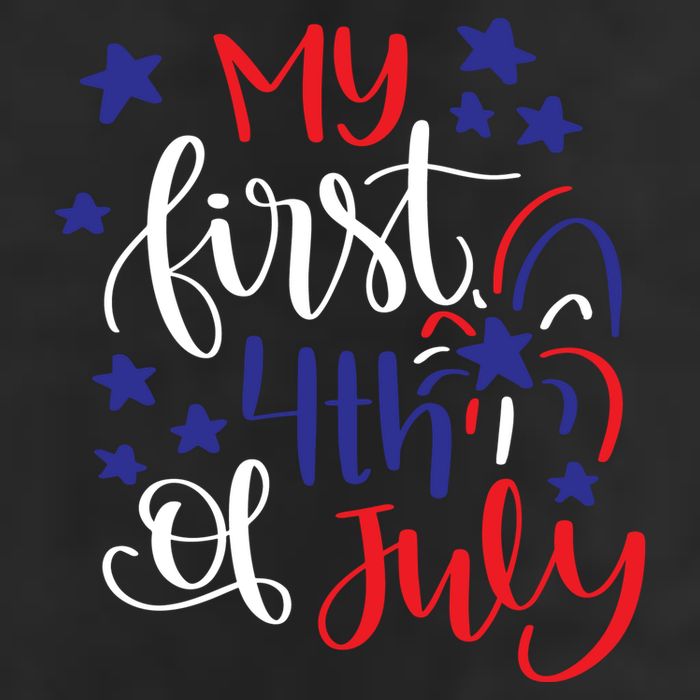 My First 4th Of July Cute Gift 7 Panel Mesh Trucker Snapback Hat
