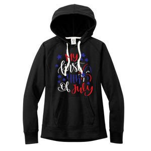 My First 4th Of July Cute Gift Women's Fleece Hoodie