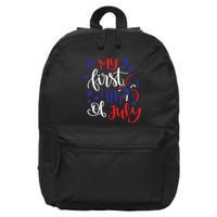 My First 4th Of July Cute Gift 16 in Basic Backpack