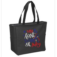 My First 4th Of July Cute Gift Zip Tote Bag