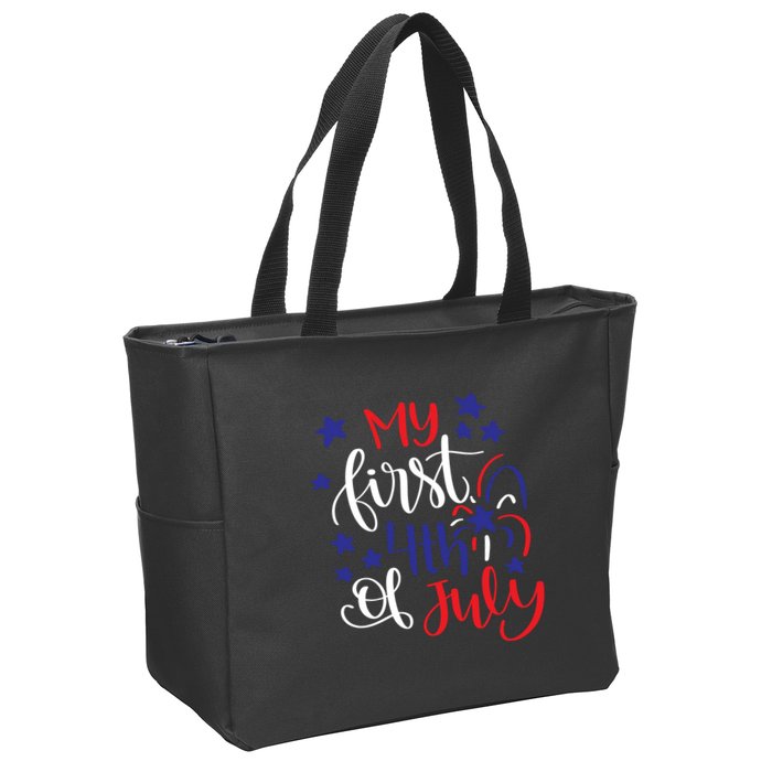My First 4th Of July Cute Gift Zip Tote Bag
