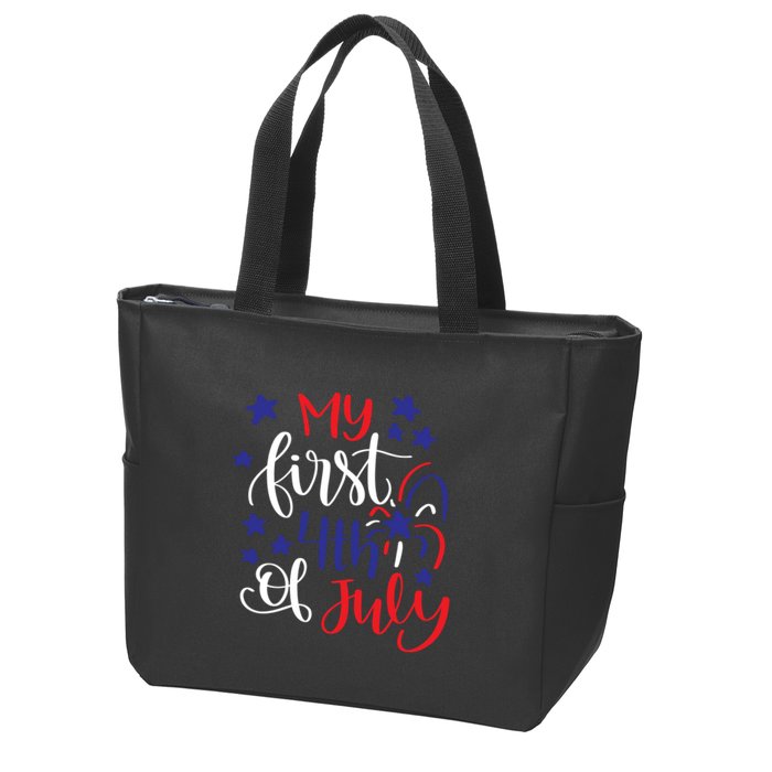 My First 4th Of July Cute Gift Zip Tote Bag