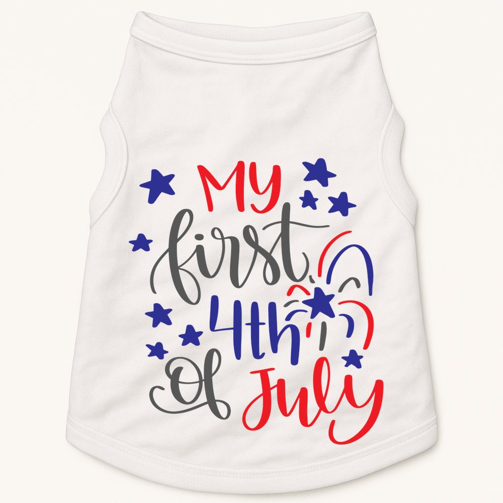 My First 4th Of July Cute Gift Doggie Tank