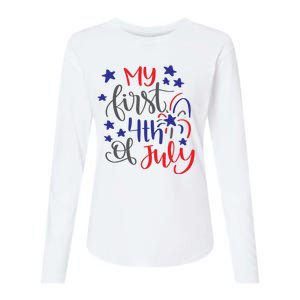 My First 4th Of July Cute Gift Womens Cotton Relaxed Long Sleeve T-Shirt