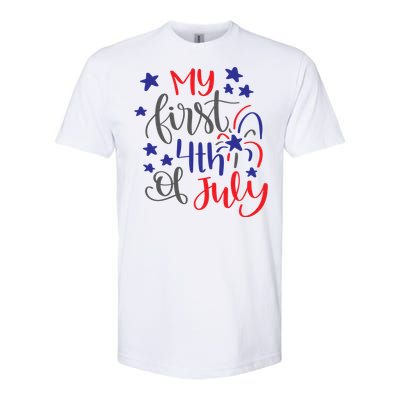 My First 4th Of July Cute Gift Softstyle CVC T-Shirt