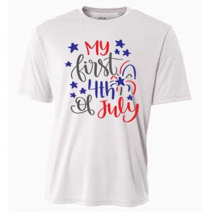 My First 4th Of July Cute Gift Cooling Performance Crew T-Shirt