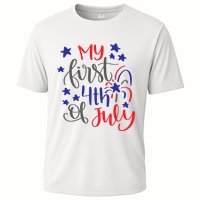 My First 4th Of July Cute Gift Cooling Performance Crew T-Shirt