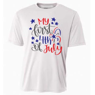 My First 4th Of July Cute Gift Cooling Performance Crew T-Shirt