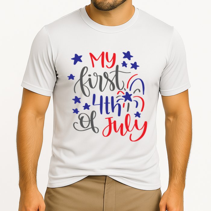 My First 4th Of July Cute Gift Cooling Performance Crew T-Shirt
